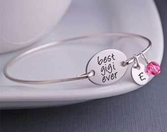 Custom Jewelry Gift for Gigi, Best Gigi Ever Bracelet, Personalized Gigi Jewelry, Gigi Jewelry, New Gigi Gift, Mother's Day Gift for Gigi