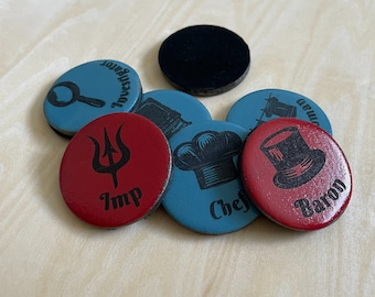 Blood on the Clocktower Steel Character Tokens