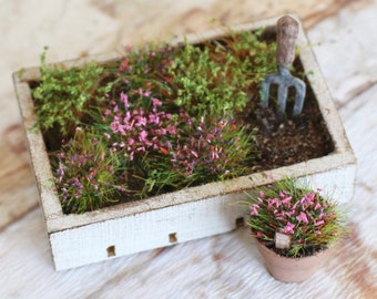 Dolls house miniature Planting set