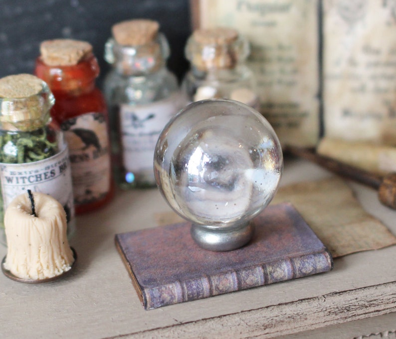 Dolls House Miniature Witches Crystal Ball image 1