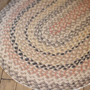 Dolls House braided rug in pink grey tone 12th scale image 2