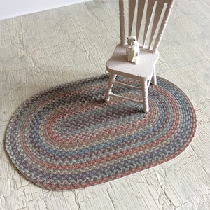 Dolls House Braided Rug. Multicoloured Large size image 2