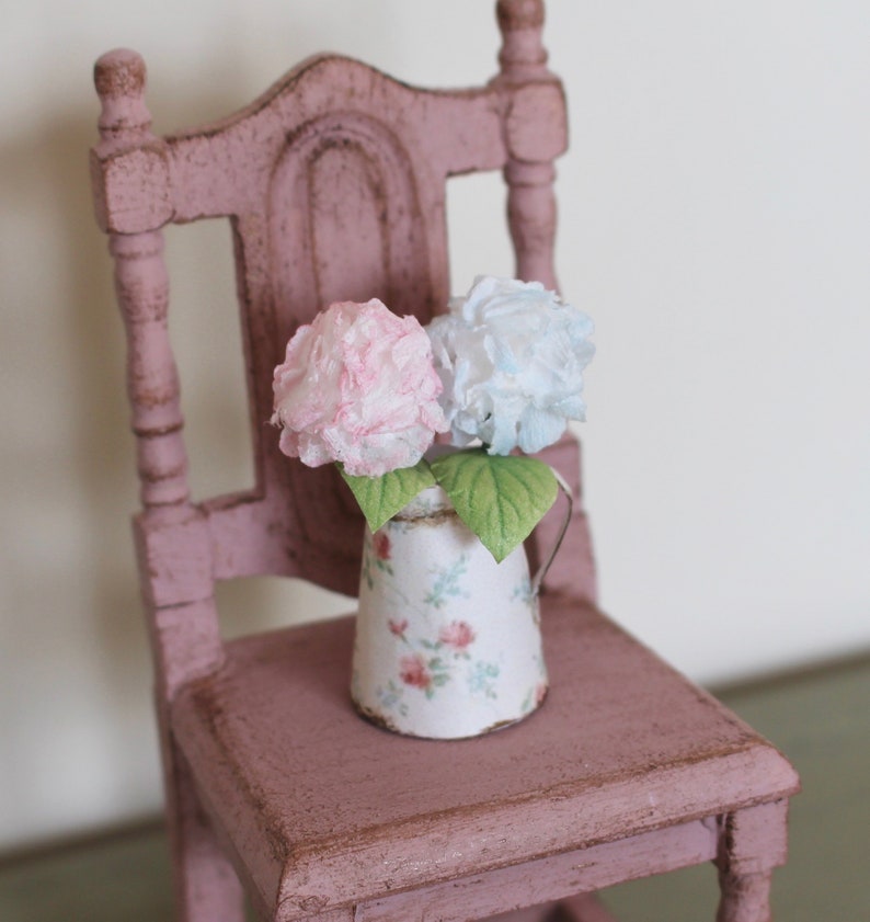 Dolls House Miniature Hydrangea in Vintage Jug image 1