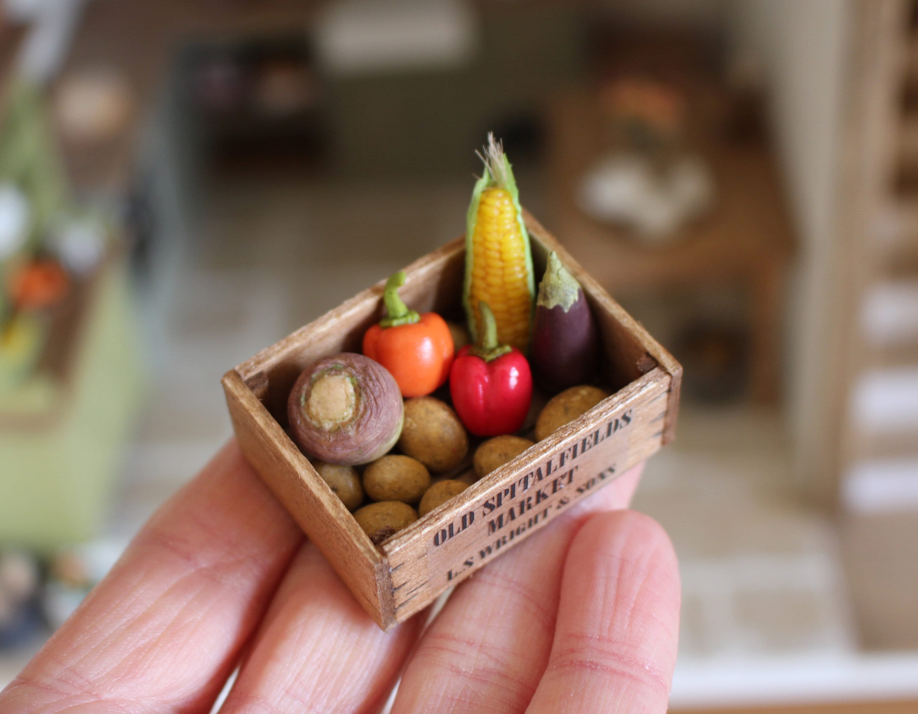 Dolls House Miniature Vegetables Old Wooden Market Crate 12th Scale - Etsy Dolls House Miniature Vegetables Old Wooden Market Crate 12th Scale - Etsy