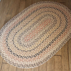 Dolls House braided rug in pink grey tone 12th scale image 3