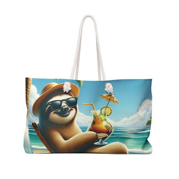 Sloth beach bag deals
