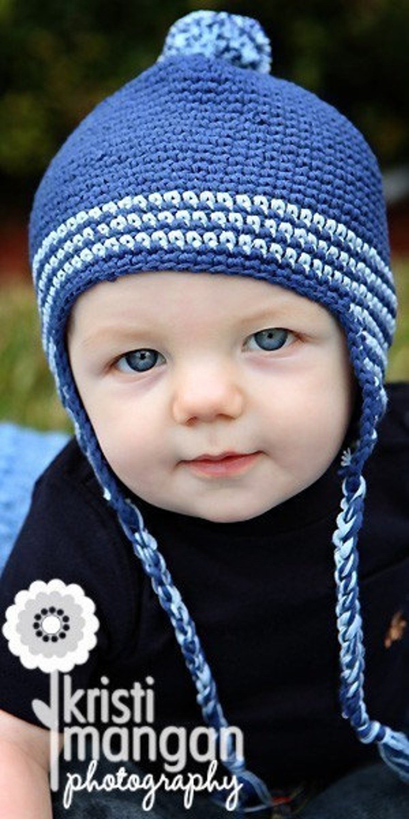 Crochet Baby Hat Baby Boy Ear Flap Hat Baby Boy Hat Etsy