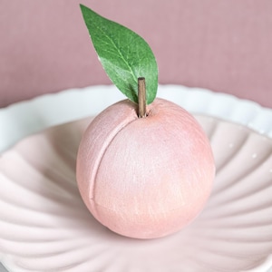 Personalized Wooden Peach Keepsake – Secret Message Anniversary Gift