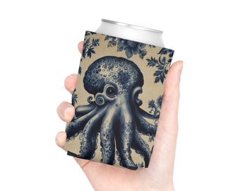 Octopus Print Can Cooler