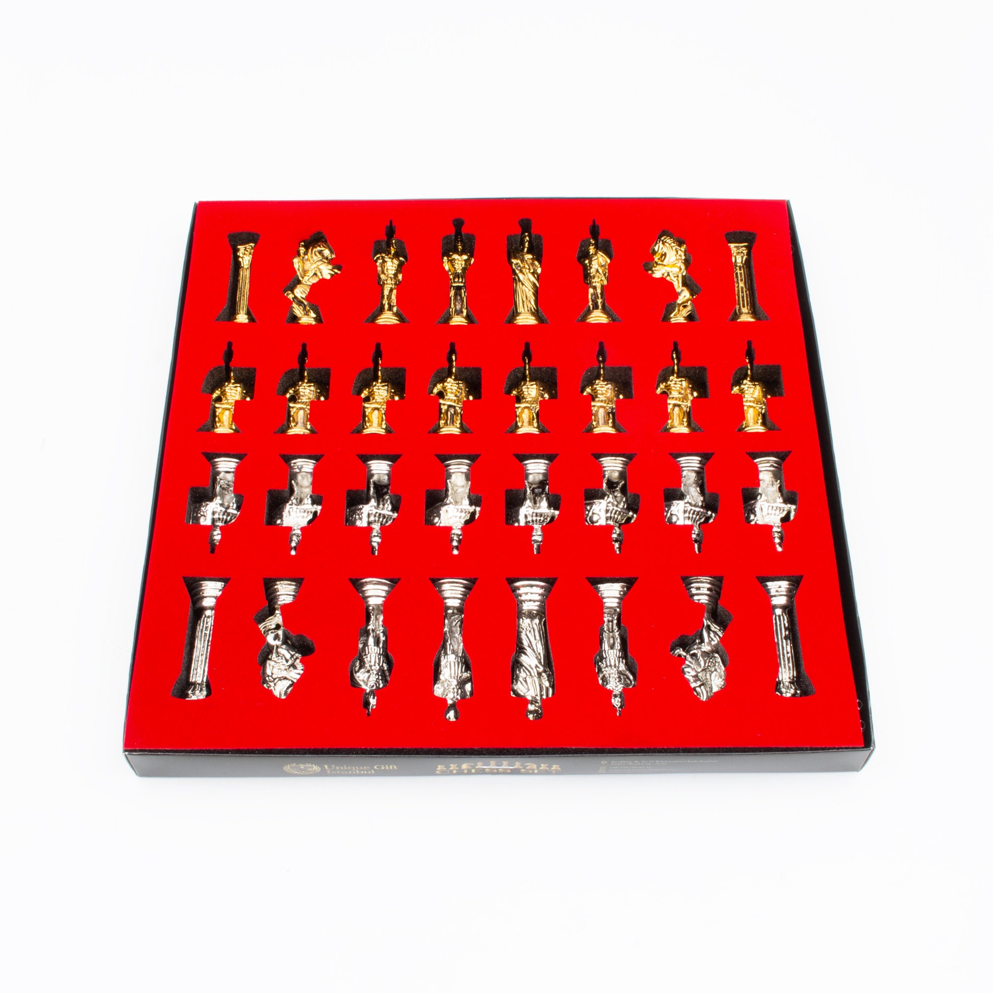 Large Metal Chess Pieces Small Chess Set Handmade Chess Figures Only ...