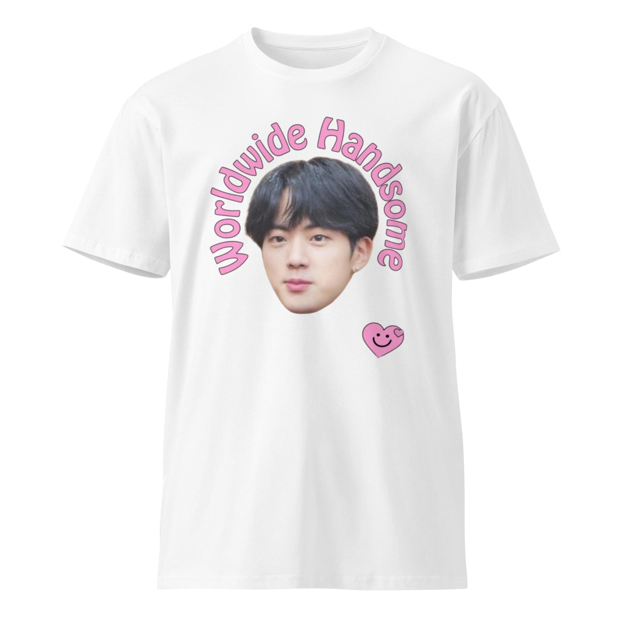 BTS ジン「ワールドワイドハンサム」Tシャツ - コットン製ユニセックス