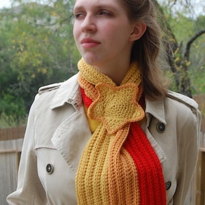 Shooting Starf crochet star scarf pattern PDF