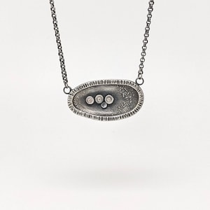 Sterling white topaz pendant