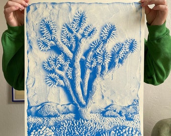 Blue Joshua screen print