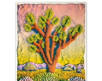 Joshua Tree risograph print