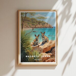Magnetinsel Island Poster, Magnetinsel Print, Magnetinsel Island, Australien Wandkunst, Haus Sommer Print, Australien Reisekunst