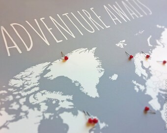 world map with pins etsy pin world map online