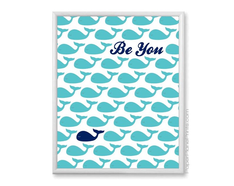 Whale Nursery Decor Boys Bathroom Decor Kids Ocean Art Etsy