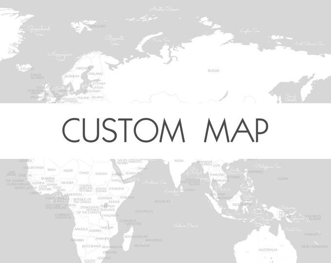 Pre-order Custom World Map | State to State, Country Where I've Been ...
