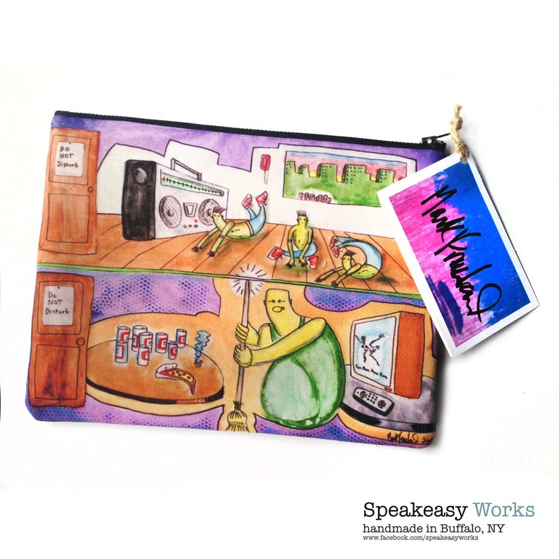 Mark Freeland\u2014Break Dancers Bag Pouch Clutch