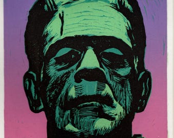 Frank #10 Color Reduction Linocut