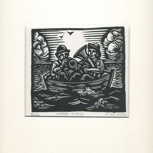 Water Music linocut