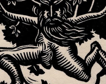 Treebeard Linocut