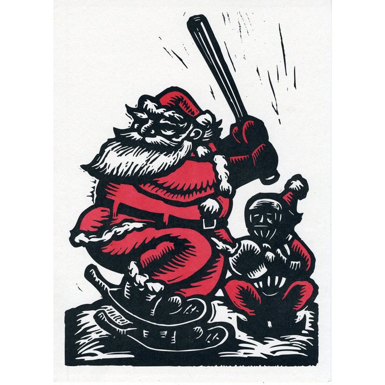 Christmas Card Home Run Santa image 2