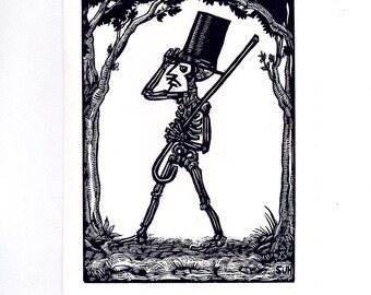 Top Hat and Cane Greeting Card