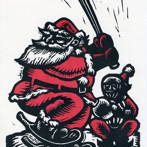 Christmas Card Home Run Santa image 1