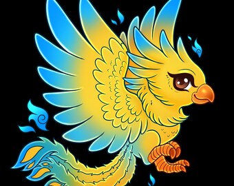 Altan’s Phoenix Form Deluxe Sticker (The Star Queen Chronicles)