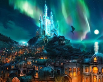 Tairngire - Night Kingdom Capital - Art Print from Of Darkness and Ruination (The Star Queen Chronicles)