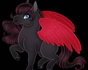 Zerlina Pegasus Form Deluxe Sticker (The Star Queen Chronicles)