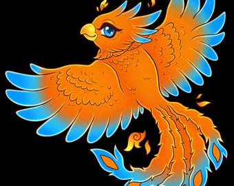 Zakat’s Phoenix Form Deluxe Sticker (The Star Queen Chronicles)