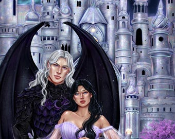Asteria and Calix Art Print - Palace Return - from Of Light and Freedom (The Star Queen Chronicles)