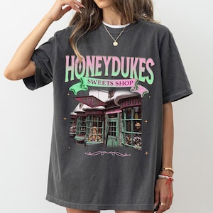 Wizard School Fandom T-shirt, Magic Candy Shop Sweatshirt, Hp Inspired Two Sided Hoodie, Bookish Tees, Gift For Friends, HP Candy Store