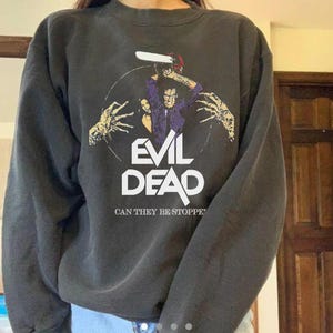 Vintage Can They Be Stopped T-shirt, Retro Evil Dead Horror Movie Sweatshirt, Evil Dead Unisex Hoodie, Vintage Unisex Tees