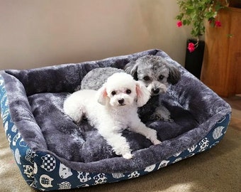 Pets Coussin Chien Basket, Soft Dog Bed Mats for Large Medium Small Sizes, Animal Accessories - Pet Bed - Dog Bed