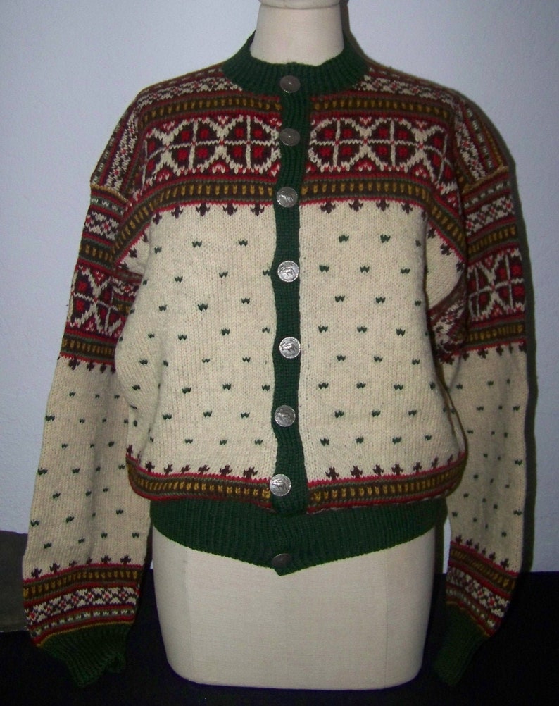 Vintage Steen & Strom Hand Knit Wool Sweater Norwegian Great | Etsy