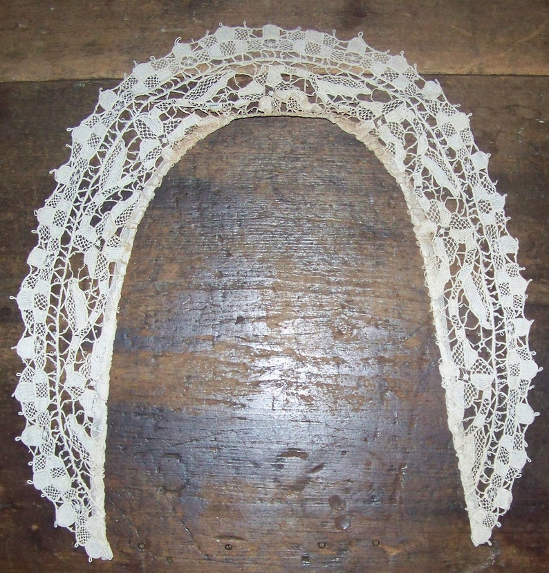 Hand Made VINTAGE Needle Lace Collar Etsy
