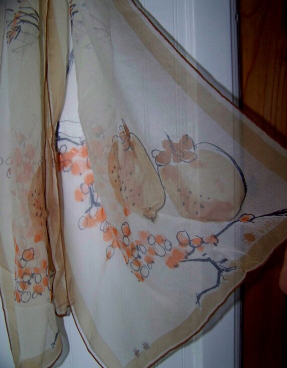 Vintage  Vera Neumann Silk  1960's Oblong Scarf S… - image 2