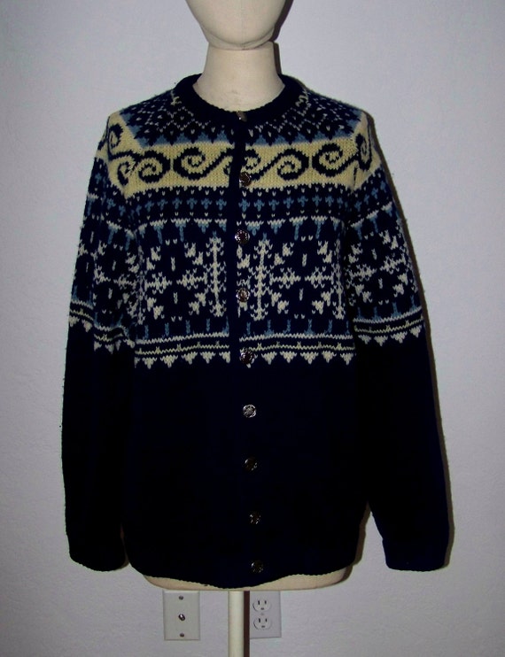 Vintage 50s White Stag Classic Button Cardigan Sno