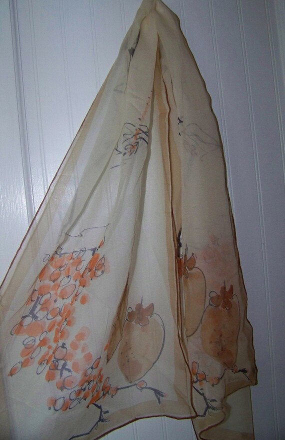 Vintage  Vera Neumann Silk  1960's Oblong Scarf S… - image 6