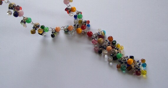 VINTAGE  Glass Bead Necklace - image 1