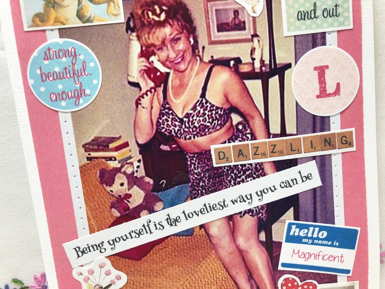 Being Yourself is the Loveliest Way You Can Be-Love Yourself Card-Body Positive-You Are Enough-I Believe In You-Best Friend Card-Self Love