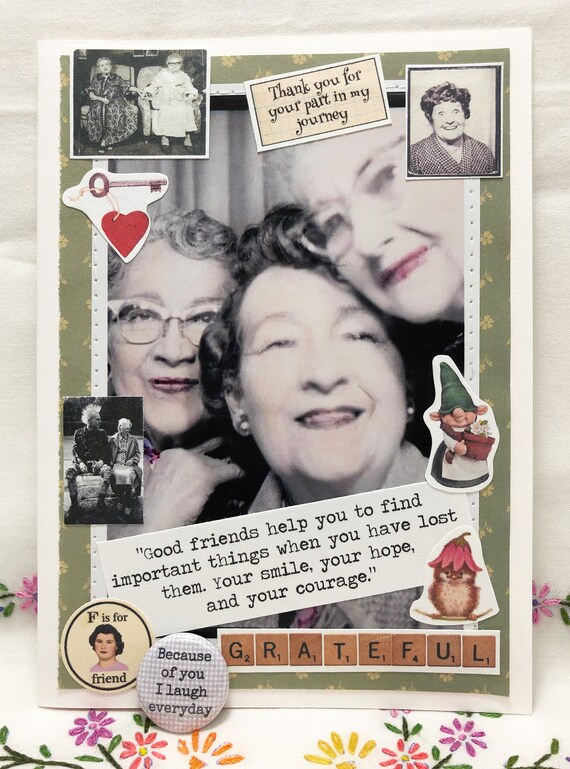 You Make Me Happy You Are A Wonderful Friend Card Best Friend Card Thinking Of You Soul Sister Thank You Card Kindness Card Thankful -