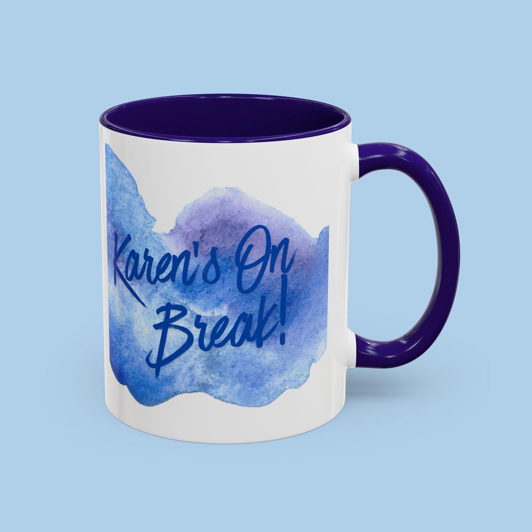 Personalized on Break Colorful Mugs - Etsy