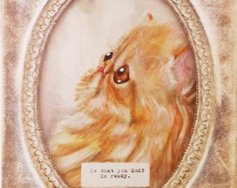 Giclee Print of Orange Persian Cat