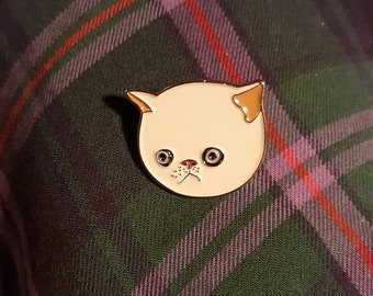 Sad Cat with allergies Enamel Pin