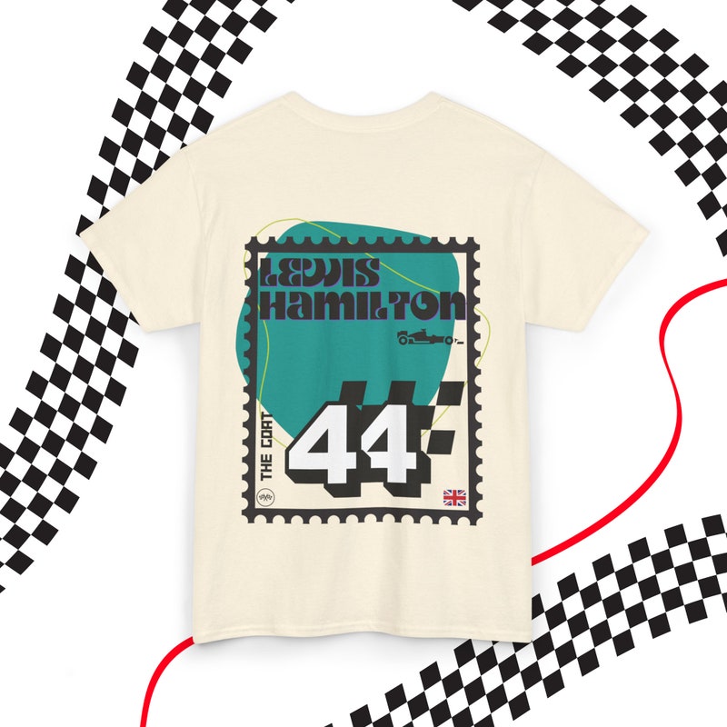 T-shirt Graphique Lewis Hamilton F1 - Unisexe 100% Coton, Neuf Avec étiquettes